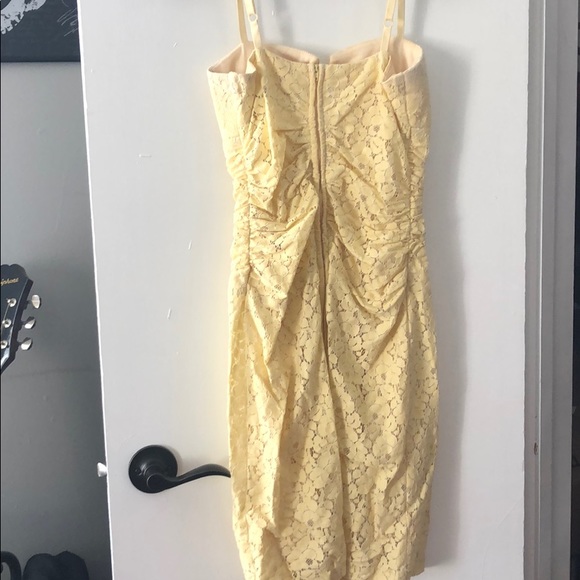 Yellow Lace Formal Dress - Picture 3 of 5